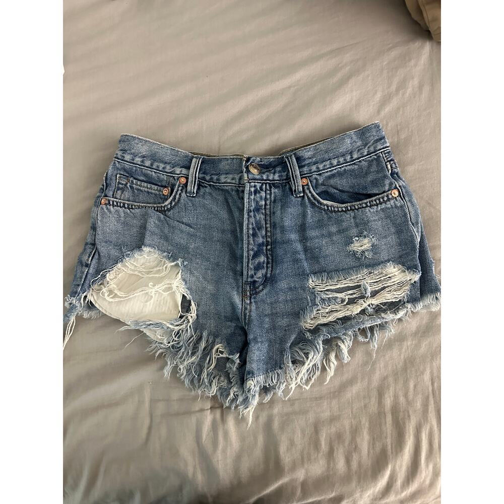 We The Free High Rise Jean Cut Off Shorts
